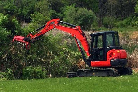 mini excavator bush hog attachment